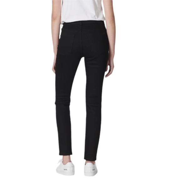 A.P.C. High Standard Jeans High Rise Denim Black Crop Jeans - Picture 10 of 12